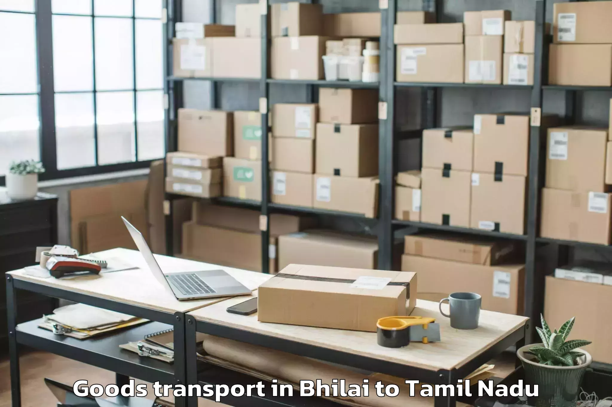 Hassle-Free Bhilai to Rajapalayam Goods Transport